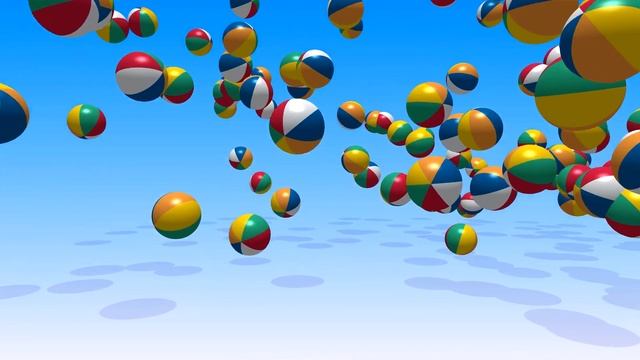 Футаж Прыгающие мячики / Footage bouncing balls 4К смотреть онлайн