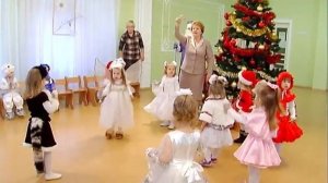 Ясли. Танец с колокольчиками на новогоднем утреннике.