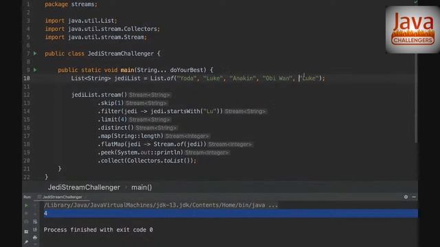 Java Challengers #58 - Streams intermediate and terminal operations смотреть онлайн