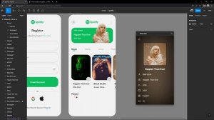 How to design Spotify app in Figma step by step in 40 minute | Figma tutorial | UI tutorial