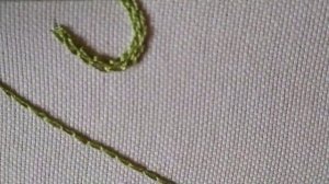 Monogram ribbon embroidery. Вышивка лентами монограммы,  буква "М" Часть-1