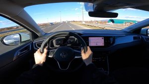 VW Taigo Style 2022 - POV test drive in 4K | 1.0 TSI - 110 HP, 7-speed DSG (Consumption)