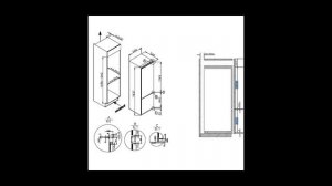 Встраиваемый холодильник комби Hansa
