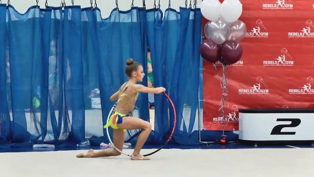 Художественная гимнастика. Клуб "Aurum". Обруч. Донская Анна 2009. 9,2 балла смотреть онлайн