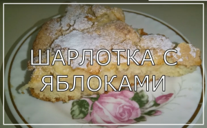 Шарлотка с яблоками. Самый простой и вкусный пирог.