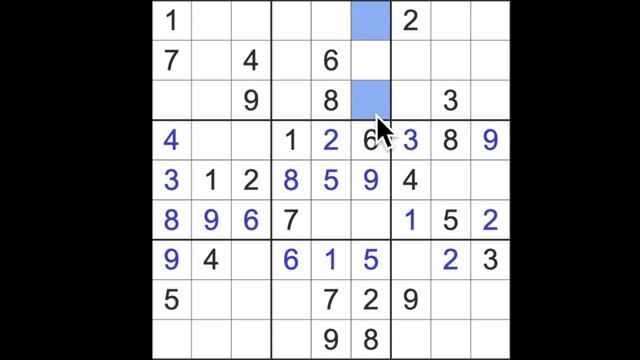 Sudoku solution – New York Times sudoku 22 October 2022 Hard level смотреть онлайн