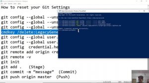 How to reset your Git Settings