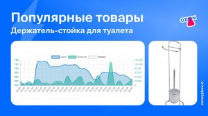 Продажи стойки-держателя для туалета и ванной комнаты на Ozon