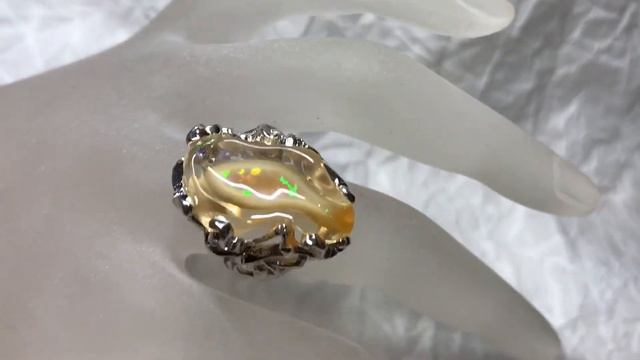 Кольцо с опалом смотреть онлайн