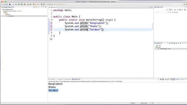 Java Basic- 02: Print in JAVA. Java Basic Bangla Tutorial for Beginners. Java Bangla Tutorials.