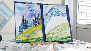 Мастер-класс "Горный пейзаж". 22.05.2023. #Живопись #Рисование #Акварель