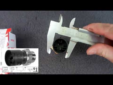 Замена датчика включения вентилятора.