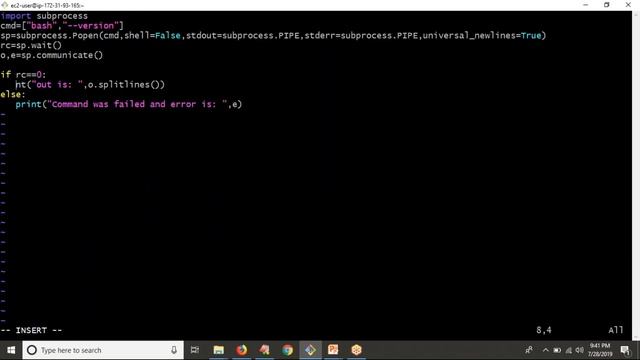 58.Complete Python Basics for Automation -  Example with subprocess module