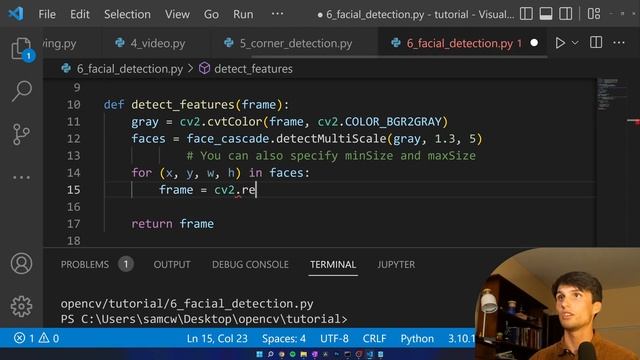 Detect Faces with OpenCV for Python - Beginners Tutorial #6
