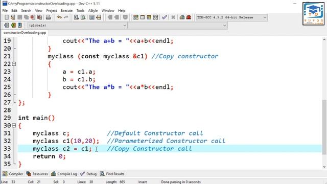 Constructor Overloading in C++ | Copy Constructor | OOP (C++) LECTURE – 48 |