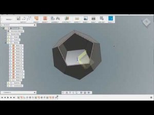 Уроки Fusion360: моделирование додекаэдра. 3D modeling of dodecahedron