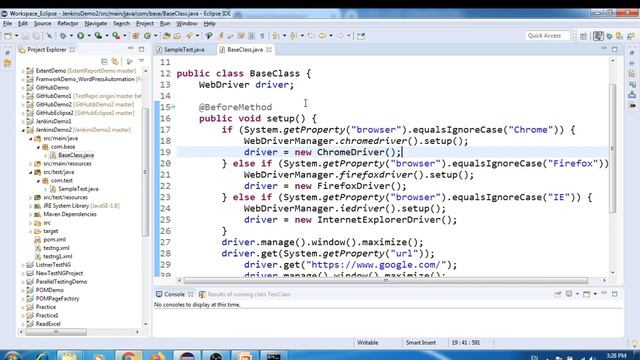 Selenium WebDriver | Part74 | Selenium+Maven+GitHub+Jenkins Integration | Parameters in Jenkins