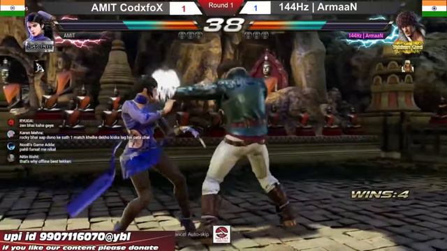 AMIT CodxfoX V/S 144Hz | ArmaaN  S.G.T. TEAM TOURNAMENT | TOP 16 INDIA FT_2/3 WINNER BATTLE ROUND 1