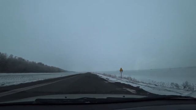 Едем в Харьков//первый снег//состояние дорог в Украине смотреть онлайн