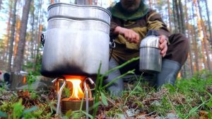 Окопная свеча,тест в походе с армейским котелком,поход в лес летом.