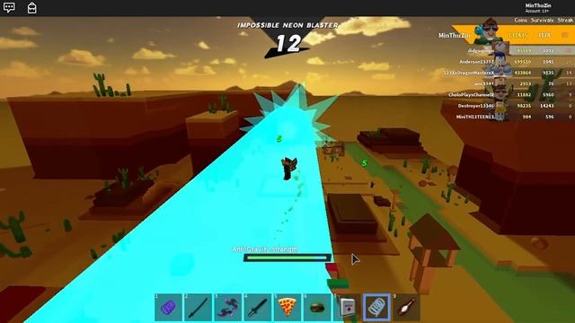 Roblox - Survive The Disasters 2: Impossible Neon Blaster (2). смотреть онлайн