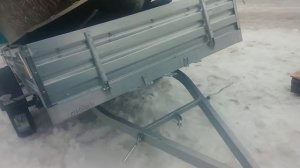 Стапель для перевозки алюминиевой лодки на бортовом прицепе МЗСА 817711. ЦЛП АРИВА