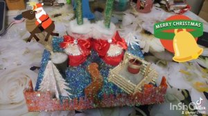 новогодняя поделка Избушка на курьих ножках