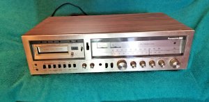 Винтажный ресивер Panasonic LTD SE-4708 и проигрыватель на 8 дорожек-Япония-1979-год