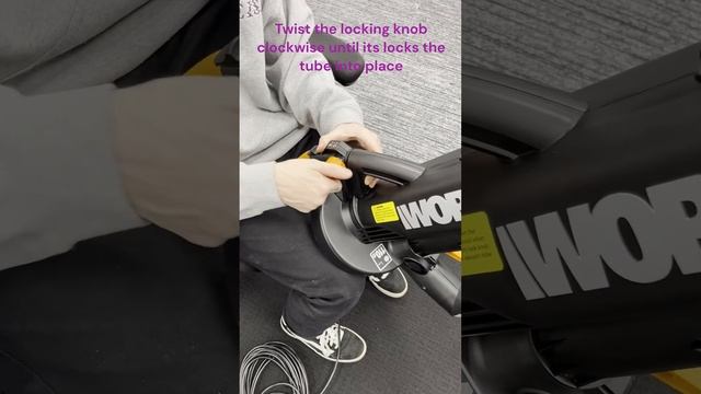 How to attach a Worx WG505E Nozzle / Fixing a locked power switch