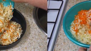 Самый дешевый вариант! Капуста с курицей в духовке.