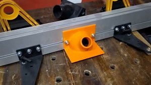 Пылеудаление для параллельного упора фрезерного стола под пылесос