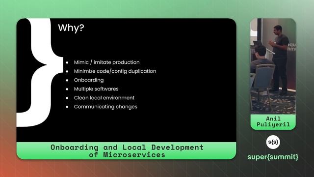 Onboarding and Local Development of Microservices  | super{summit} 2022 смотреть онлайн