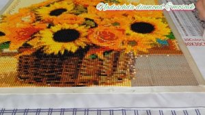 Выпуск 759/Готовая работа/Подсолнухи/Алмазная мозаика/Процесс/