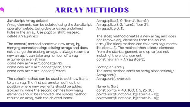 JavaScript Class 27 Array Methods Pt2