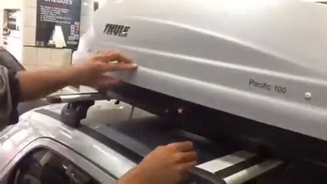 Baú Pacific 100 Thule nova geração 2013 Auto330 acessorios. смотреть онлайн