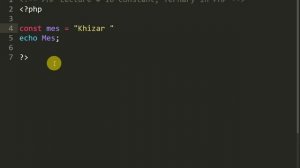 Constant Variable & Ternary Operators In PHP Lectures Series PHP Tutorials For Beginners Urdu Hindi