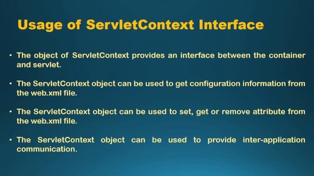 How to use Servlet Context | Web Component Development I смотреть онлайн