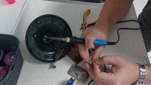 Ремонт отпугивалки для кротов.
