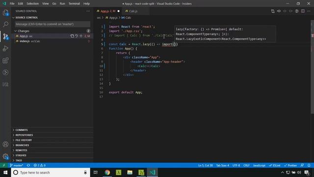 React code splitting смотреть онлайн