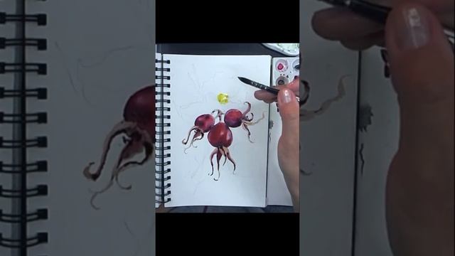 Шиповник акварелью смотреть онлайн