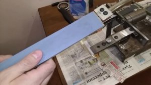 Нож из Пятерочки, отзыв и заточка до бритвенной остроты, моё заточное устройство.