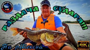 Судак на троллинг в 4"К" на р.Шексна в Июле 2022г.Протестили непотопляемый подсак #РыбаЧелы35