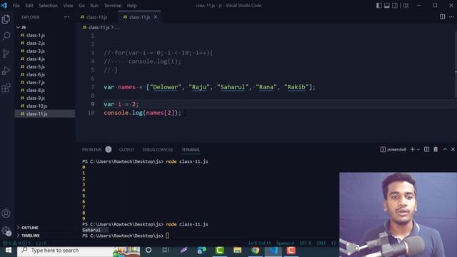 Javascript for loop explained | JavaScript Bangla Tutorial | Developer Delowar