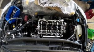 1NR FE engine repair on car - video lapse