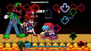 В игре с Марио EXE. Friday Night Funkin-mod-Mario's Madness. Прохождение в 1080 HD.