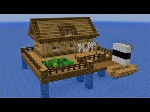 Майнкрафт - Как построить водную базу. Minecraft