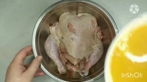 КУРИЦА к Новогоднему столу в карамельно-апельсиновом соусе. Курица в духовке.