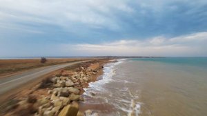 Восточный Крым... Тобечикское озеро... Перемычка... Керчь...