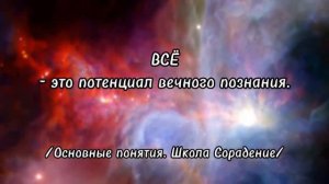 Всё. Основные понятия. Школа Сорадение.