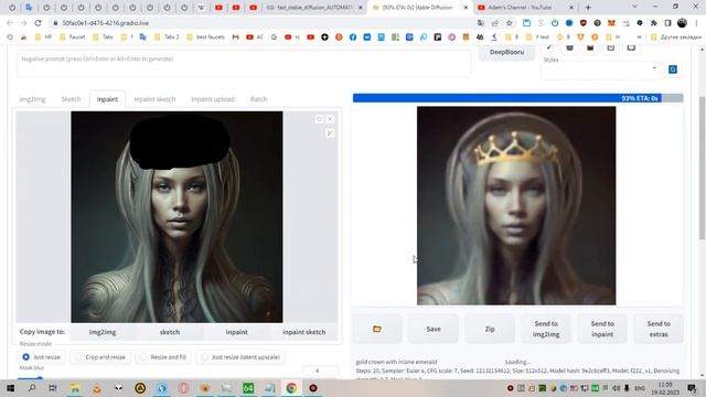 Stable Diffusion - InPaint. Stable Diffusion - загнули фотошоп смотреть онлайн